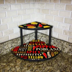 Counter Caddies™ - "PEPPER" Themed - 9" Height -Endurance Sales dyeesub black photo template tall empty