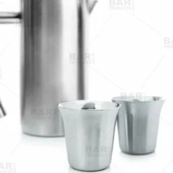 Double Wall Espresso Cup - Stainless Steel - 2.5oz/74ml (set Of 2) -Endurance Sales ec ss2 bpc3