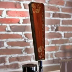 Oak Wood Beer Tap Handle - Flared Shape - Elegant Cherry Wood