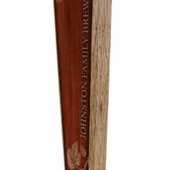 Oak Wood Beer Tap Handle - Flared Shape - Elegant Cherry Wood -Endurance Sales elegant brewery wood beer tap handle 10in web angle