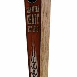 Oak Wood Beer Tap Handles - Flared Shape - Initial Signature Craft 14 Oak Wood Beer Tap Handles - Flared Shape - Initial Signature Craft -Endurance Sales elegant cherry wood beer tap handle 10in web angle