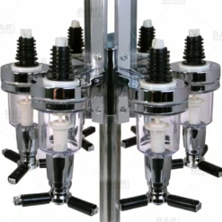 Final Touch® Upside Down Liquor Dispenser - 6 Bottle -Endurance Sales final touch 6 bottle dispensing carousel 2 bpc