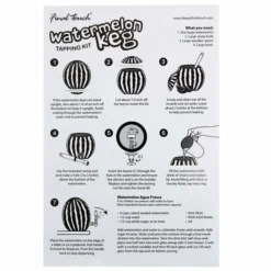 Watermelon Keg Tapping Kit -Endurance Sales final touch watermelon keg instructions