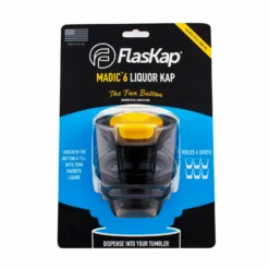FlasKap Madic Liquor Lid For Large Tumblers - 6 Ounce (Color Options) -Endurance Sales flaskap clean yellow 6oz