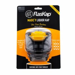 FlasKap Madic Liquor Lid For Large Tumblers - 9 Ounce (Color Options) -Endurance Sales flaskap clean yellow 9oz