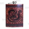 Stainless Steel Hip Flask - Leather Snake Design - Several Size Options 2 Stainless Steel Hip Flask - Leather Snake Design - Several Size Options -Endurance Sales flasks printed size bpc main snake 800