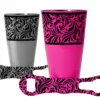 Printed Cocktail Shaker And V-Rod® Bar Set - Floral Swirl - Color Options -Endurance Sales floral swirl shakers web main