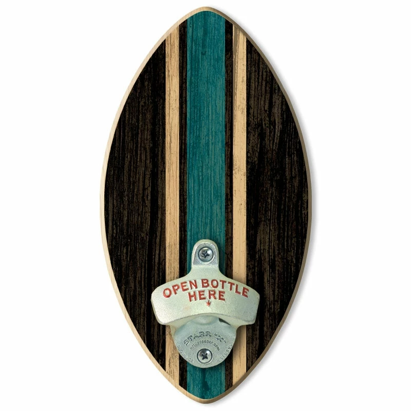 Football Wall-Mounted Wooden Plaque Bottle Openers - Several Team Color Options 4 Football Wall-Mounted Wooden Plaque Bottle Openers - Several Team Color Options - Image 2