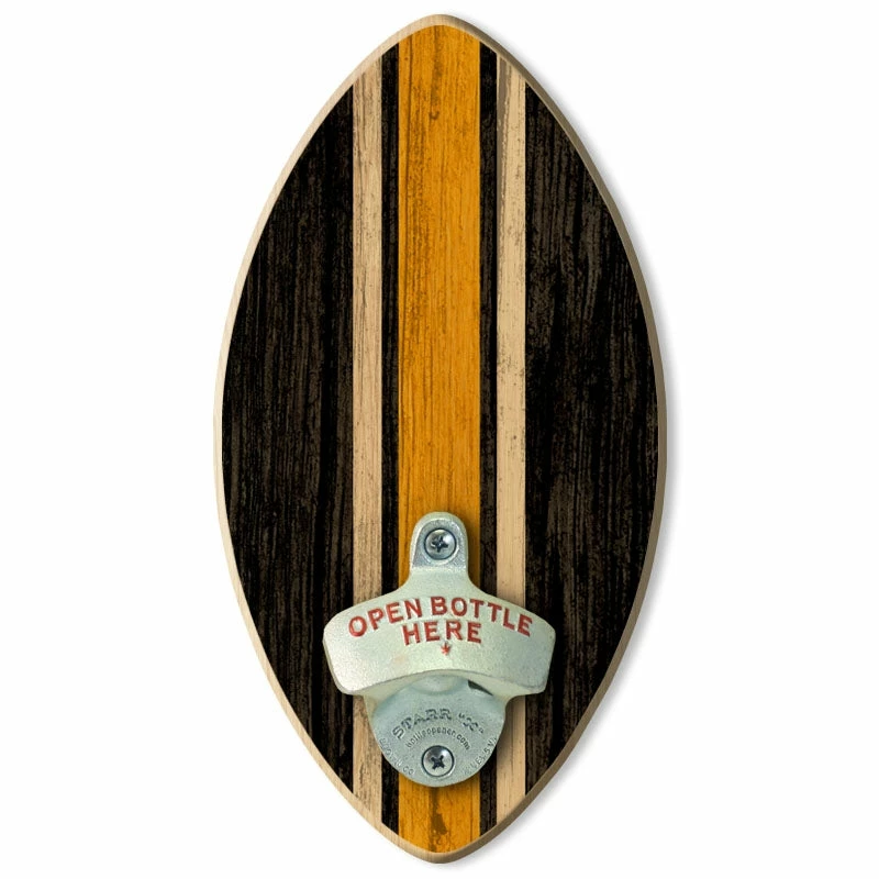 Football Wall-Mounted Wooden Plaque Bottle Openers - Several Team Color Options 5 Football Wall-Mounted Wooden Plaque Bottle Openers - Several Team Color Options - Image 3