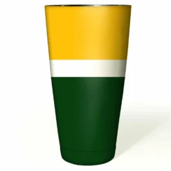 Cocktail Shaker Tin - 28oz Weighted - Several Football Team Color Options -Endurance Sales football shaker green yellow white 28oz web