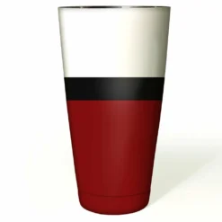 Cocktail Shaker Tin - 28oz Weighted - Several Football Team Color Options -Endurance Sales football shaker red white black 28oz web