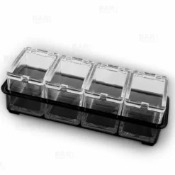Small Garnish Caddy - 5 Piece - Removable Containers -Endurance Sales garnish center small with 5 containers 800 bpc