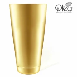 Olea™ Cocktail Shaker - Gold Plated - 28oz Weighted -Endurance Sales gold cocktail shaker 28oz olea bpc 1a