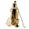 Barware Set - Hammered Gold - 4 Piece -Endurance Sales gold hammered bar kit cleancopy
