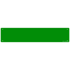 Kolorcoat™ Custom Metal Bar Sign - 24" X 5" - Green