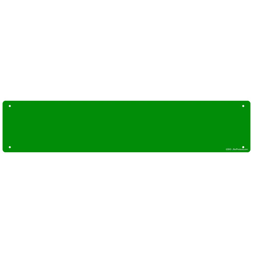 Kolorcoat™ Custom Metal Bar Sign - 24" X 5" - Green 3 Kolorcoat™ Custom Metal Bar Sign - 24" X 5" - Green