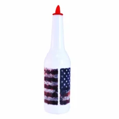 Kolorcoat™ Flair Bottle - USA Flag Design - 750ml -Endurance Sales grunge flag flair bottle usa back