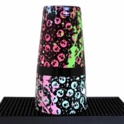 Cocktail Shaker Tin - Printed Designer Series - 28oz Weighted - Girly Grunge Splatter Skulls -Endurance Sales grunge girl skulls 28ounce shaker tin 2 bp