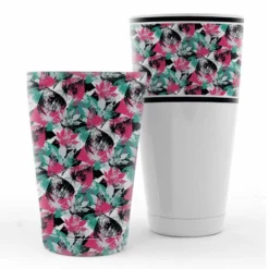 Grunge Leaves Shaker Set - 28 And 18 Ounce