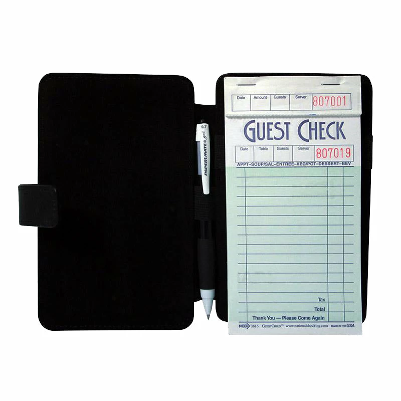ADD YOUR NAME Guest Check Pad Holder - Burlap 4 ADD YOUR NAME Guest Check Pad Holder - Burlap - Image 2