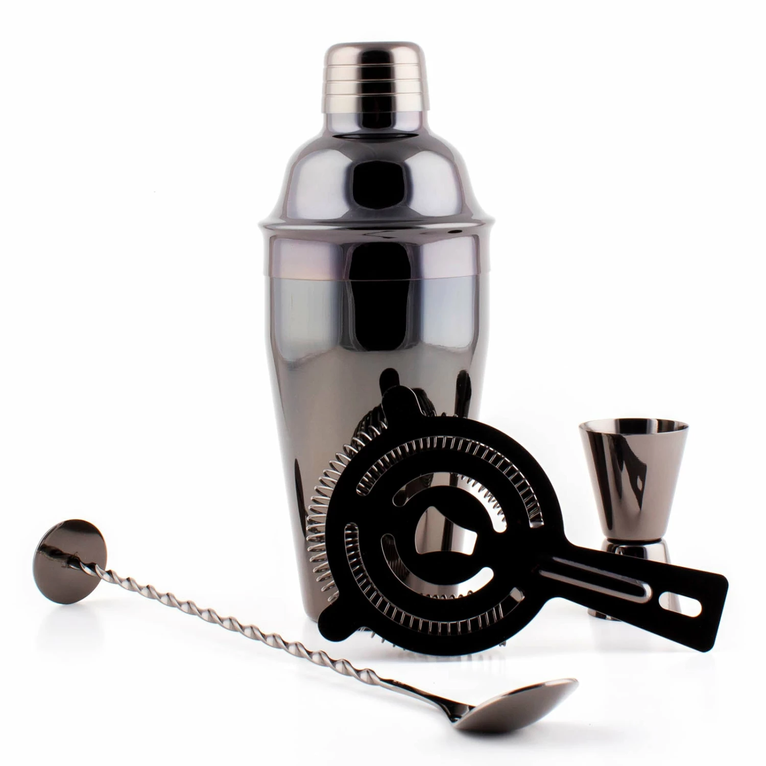 Gun Metal 4 Piece Bar Set 3 Gun Metal 4 Piece Bar Set