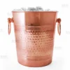 Copper Ice Bucket - Hammered Style -Endurance Sales hammered copper ice bucket bpc 800a