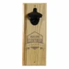 Engraved Brewery Wooden Wall Bottle Opener W/ Magnetic Cap Catcher -Endurance Sales hard wood opener magnet brewery
