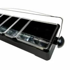 Condiment Holder (4) 1-Quart (1) 2-Quart Fruit Trays - Black -Endurance Sales holder black2