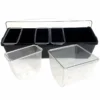 Condiment Holder (4) 1-Quart (1) 2-Quart Fruit Trays - Black -Endurance Sales holder black4