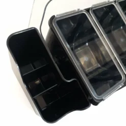 Condiment Holder (6) 1-Quart Fruit Trays With Straw Holders -Endurance Sales holder w straw1