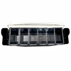 Condiment Holder (6) 1-Quart Fruit Trays With Straw Holders -Endurance Sales holder w straw3