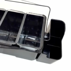 Condiment Holder (6) 1-Quart Fruit Trays With Straw Holders -Endurance Sales holder w straw4