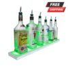 BarConic® LED Liquor Bottle Display Shelf - Low Profile - 1 Step - Polished Mirrored Metal - Several Lengths -Endurance Sales image png1154971145
