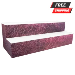 BarConic® LED Liquor Bottle Display Shelf - 2 Steps - Aged Bronze - Several Lengths