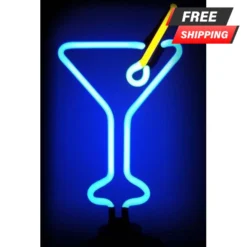 Martini Glass NEON Sculpture