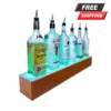 BarConic® LED Liquor Bottle Display Shelf - 1 Step - Wild Cherry - Several Lengths -Endurance Sales image png 2002679199