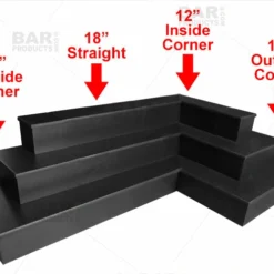 MixMaster™ 4 Tier Incremental Wooden Liquor Bottle Shelf Displays - Natural -Endurance Sales incremental liquor bottle display shelves 4 tier bpc 10 1