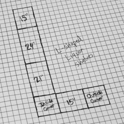 MixMaster™ 2 Tier Incremental Wooden Liquor Bottle Shelf Displays - Black -Endurance Sales incremental liquor bottle display shelves bpc 340 1