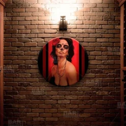 Isabella Muerta Round Wooden Table Top - Two Sizes Available -Endurance Sales isabella round wooden table top with featured artist daniel esparza bpc 2