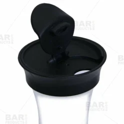 Juice Carafes - 54 Ounce Jar - Black Or White Lid -Endurance Sales juice carafes plastic bp lid open