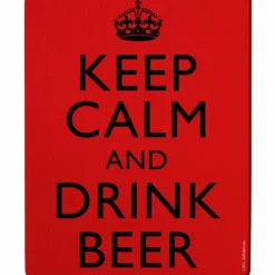 Keep Calm & Drink Beer Bar Sign Tavern Shaped