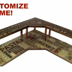 CUSTOMIZABLE Counter Caddies™ - "CULINARY" Themed Artwork - Corner Shelf