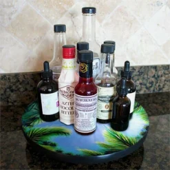 Lazy Susan - SKY & TREES - 3 Different Sizes - For Kitchen Table Top -Endurance Sales lazy susan wood table brian mohr sky trees hover