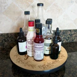 ADD YOUR NAME Lazy Susan - GATHER - 3 Different Sizes - Table Top -Endurance Sales lazy susan wood table custom gather hover