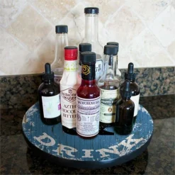 Lazy Susan - EAT & DRINK - 3 Different Sizes - For Kitchen Table Top -Endurance Sales lazy susan wood table eat and drink hover