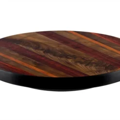 Lazy Susan - WOOD END GRAIN Designs - 3 Different Sizes - For Kitchen Table Top -Endurance Sales lazy susan wood table end grain 1 front view of product
