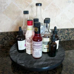 Lazy Susan - SLATE Design - 3 Different Sizes - For Kitchen Table Top -Endurance Sales lazy susan wood table end slate hover c5168cef f0d0 4766 8b34 72a0ffa76082