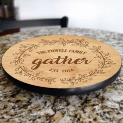 ADD YOUR NAME Lazy Susan - GATHER - 3 Different Sizes - Table Top