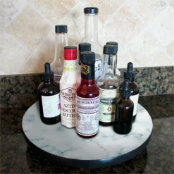 Lazy Susan - MARBLE Designs - 3 Different Sizes - For Kitchen Table Top -Endurance Sales lazy susan wood table marble 1 hover