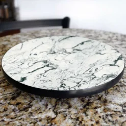 Lazy Susan - MARBLE Designs - 3 Different Sizes - For Kitchen Table Top -Endurance Sales lazy susan wood table marble table kitchen view 2